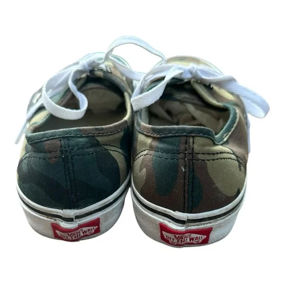 Vans‎ Authentic Camo Sneakers - Green and Brown Woman’s 7.5/Mens 6 - Picture 4 of 9